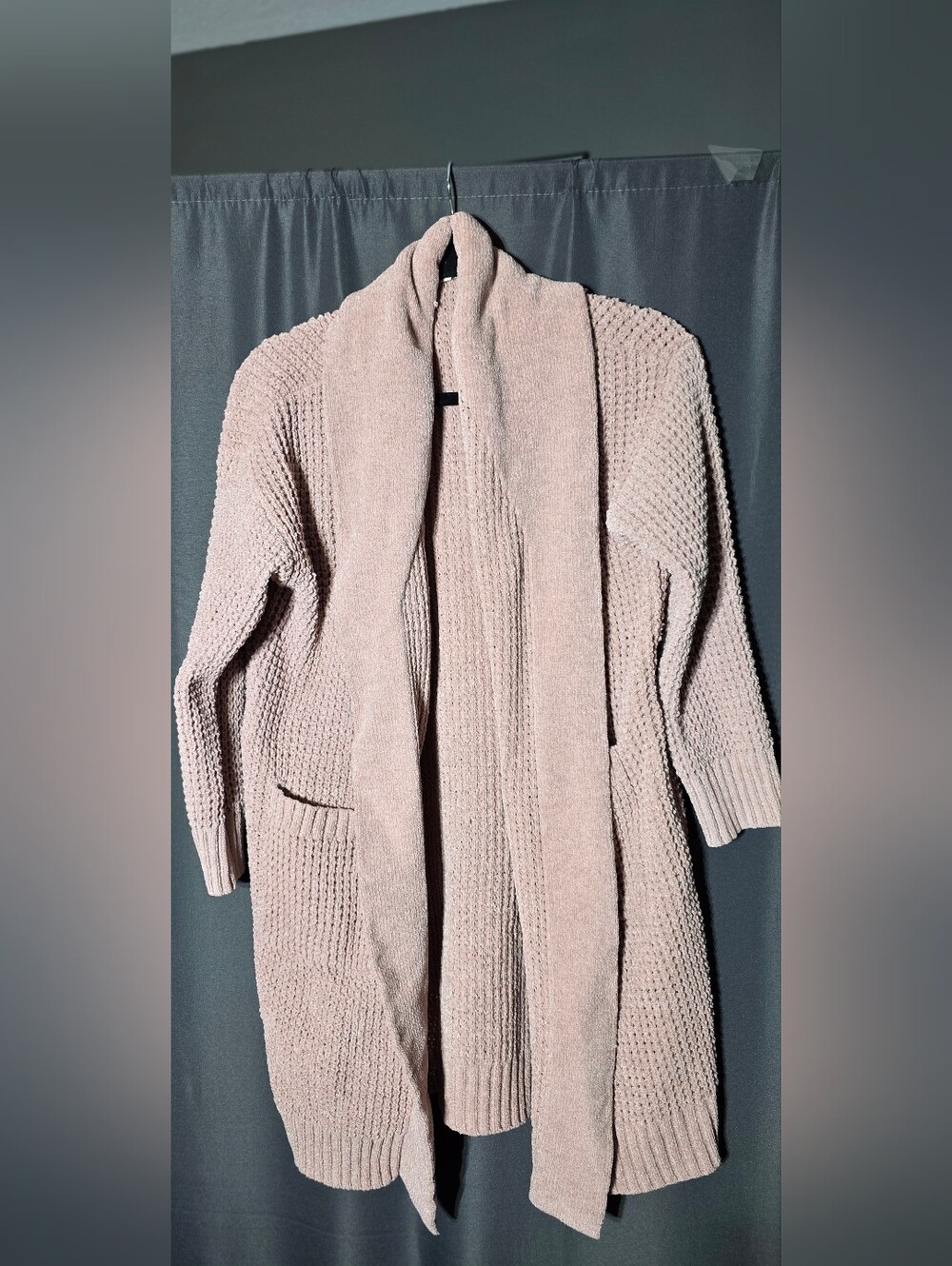 Jason WU Waffle Knit Cardigan Wrap Small